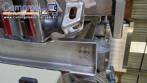 Rosca alimentadora transportadora helicoidal inclinada com silo receptor em inox Maqinox