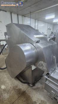 Quebrador cortador de blocos carnes Ibrasmak com moedor Simetria e esteira transportadora