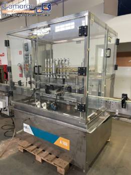 Envasadora volumtrica linear com 8 bicos IMSB Rotac