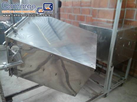Misturador industrial em aço inox tipo bin Conserli