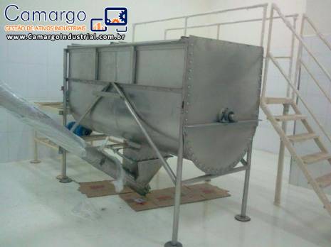 Misturador tipo Ribbon Blender em a�o inox 304